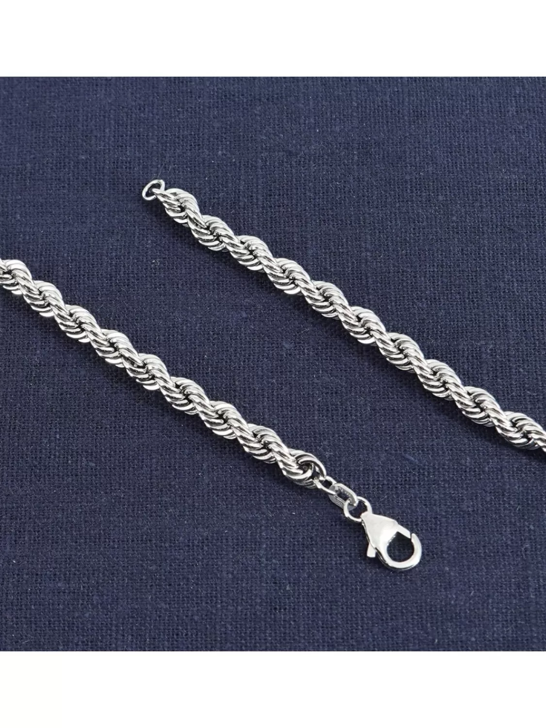 trendor Halskette Kordel Massiv Silber 925 Breite 5,5 Mm Lange 50 Cm | Herrenschmuck