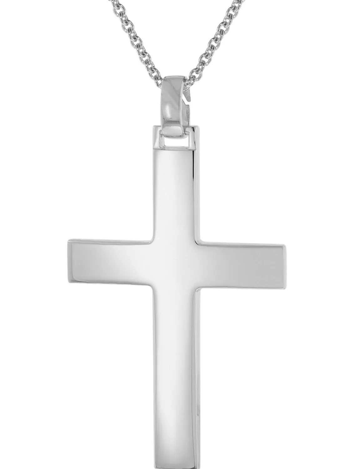 trendor Halskette Mit Grosem Kreuz 925 Silber 41 Mm Mannerschmuck | Herrenschmuck