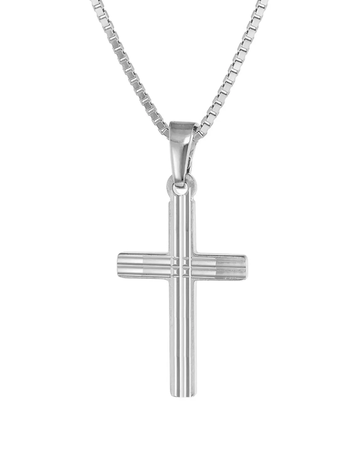 trendor Halskette Mit Kreuz 925 Silber | Kinderschmuck