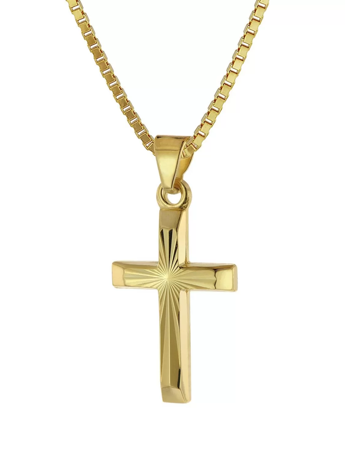 trendor Halskette Mit Kreuz Fur Kinder Gold 333/8 Karat | Kinderschmuck