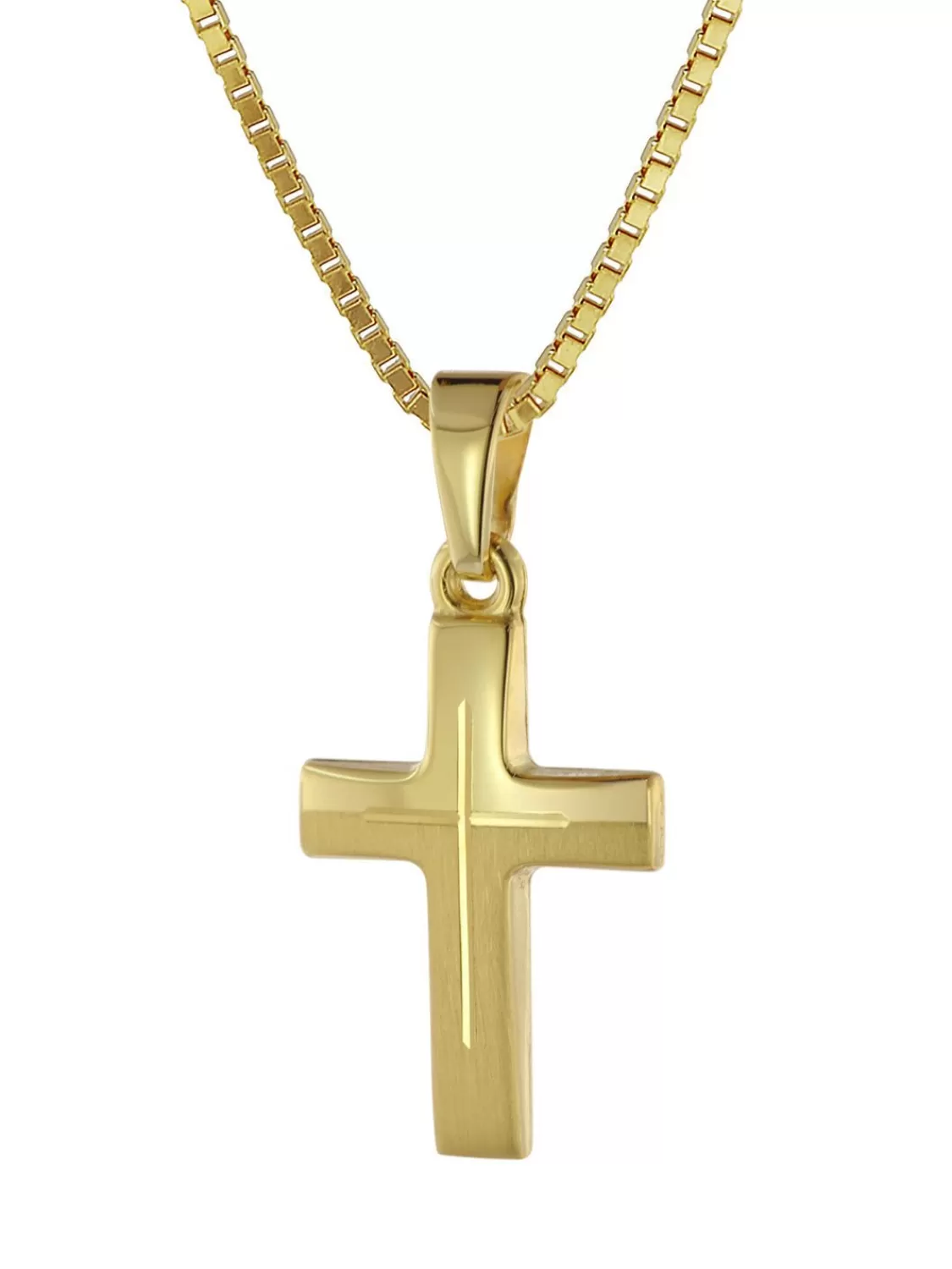 trendor Halskette Mit Kreuz Fur Kinder Gold 333/8 Karat | Kinderschmuck
