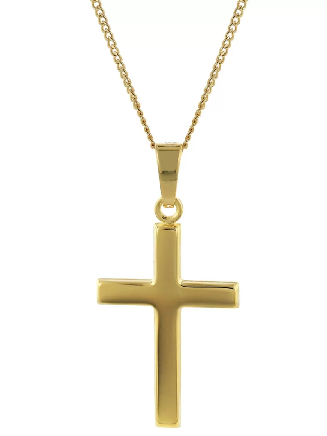 trendor Halskette Mit Kreuz Gold 333/8K Kreuzanhanger 21 Mm | Herrenschmuck