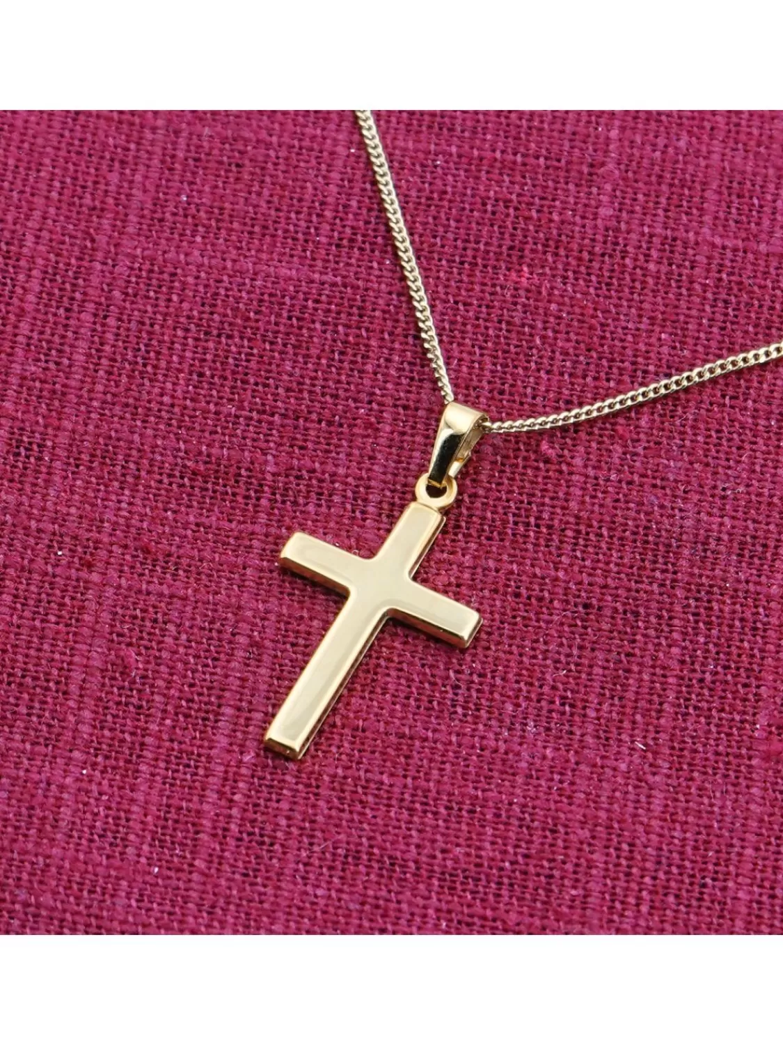 trendor Halskette Mit Kreuz Gold 333/8K Kreuzanhanger 21 Mm | Herrenschmuck