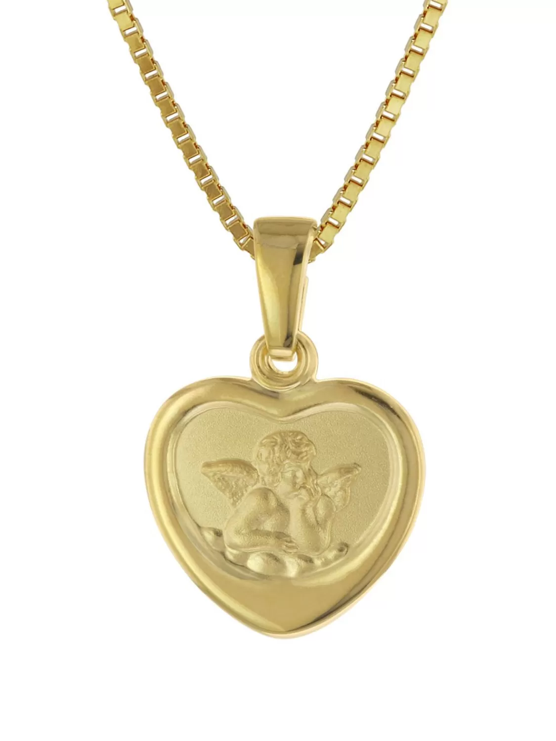 trendor Halskette Mit Schutzengel Fur Madchen Gold Auf Silber 925 | Kinderschmuck