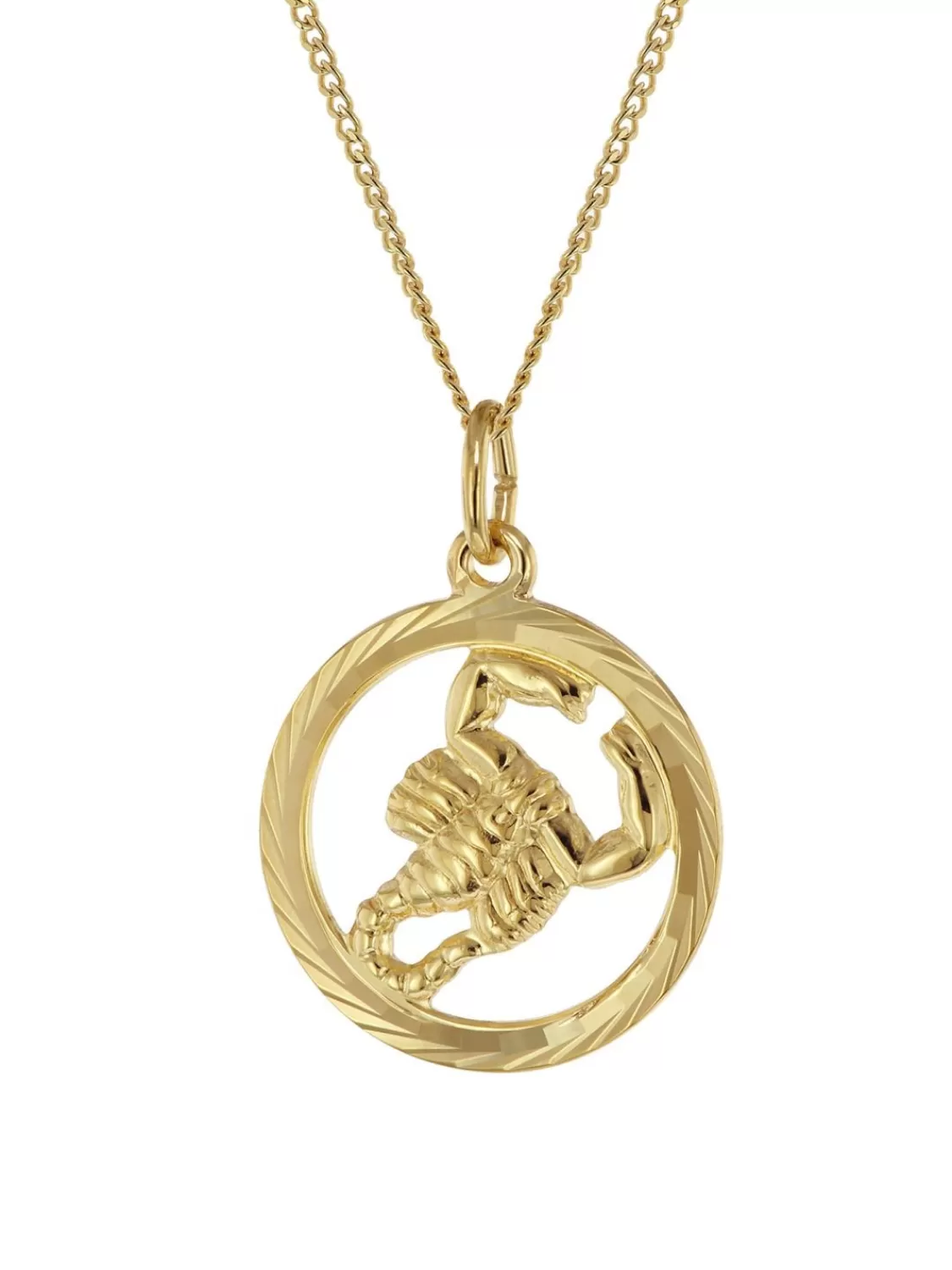trendor Halskette Mit Skorpion Sternzeichen 333 Gold O 16 Mm | Herrenschmuck