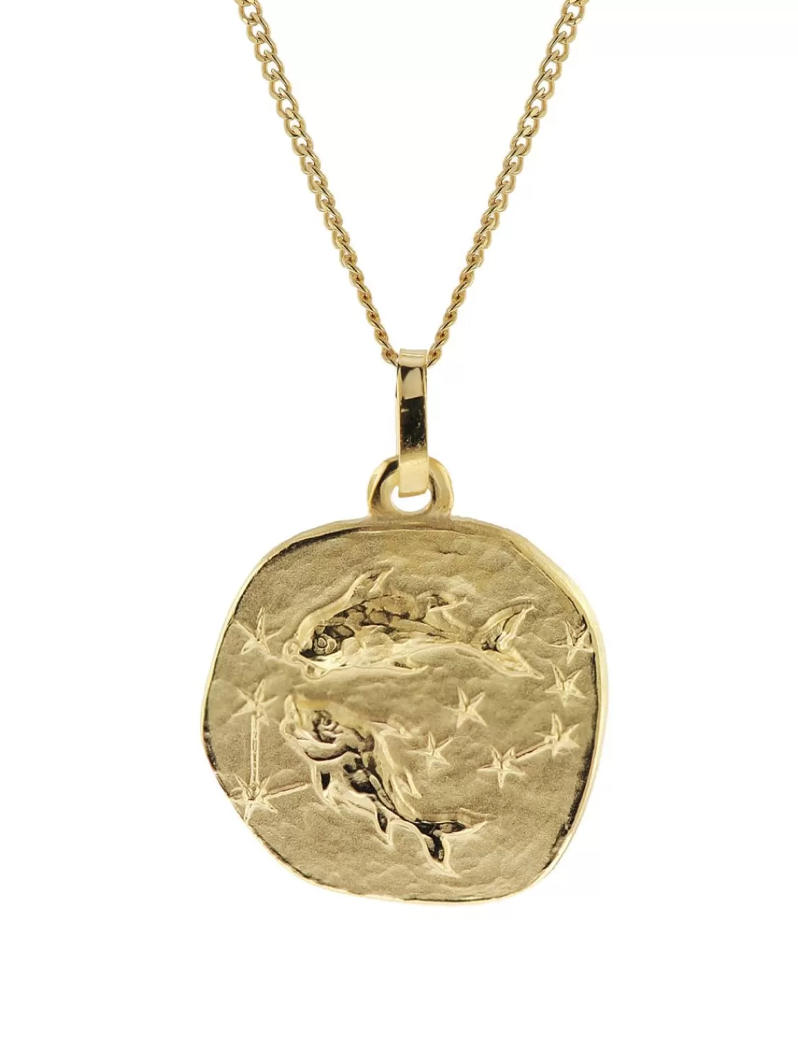 trendor Halskette Mit Sternzeichen Fische Gold 333/8K O 16 Mm | Herrenschmuck
