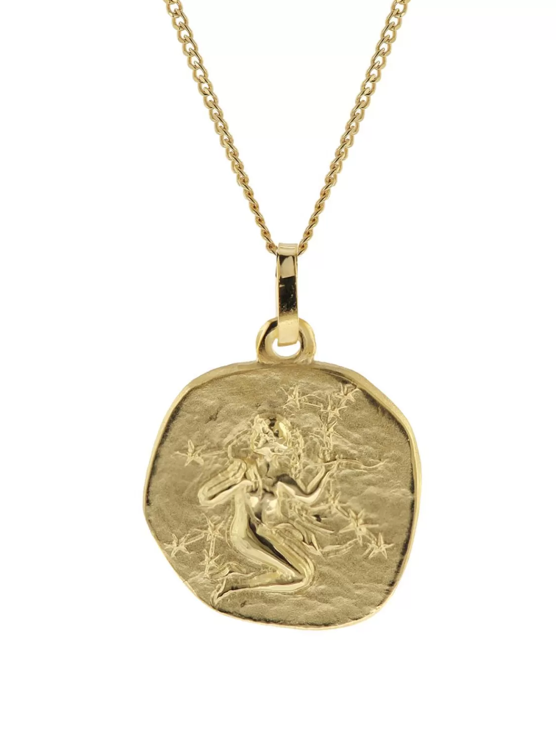 trendor Halskette Mit Sternzeichen Jungfrau Gold 333/8K O 16 Mm | Herrenschmuck