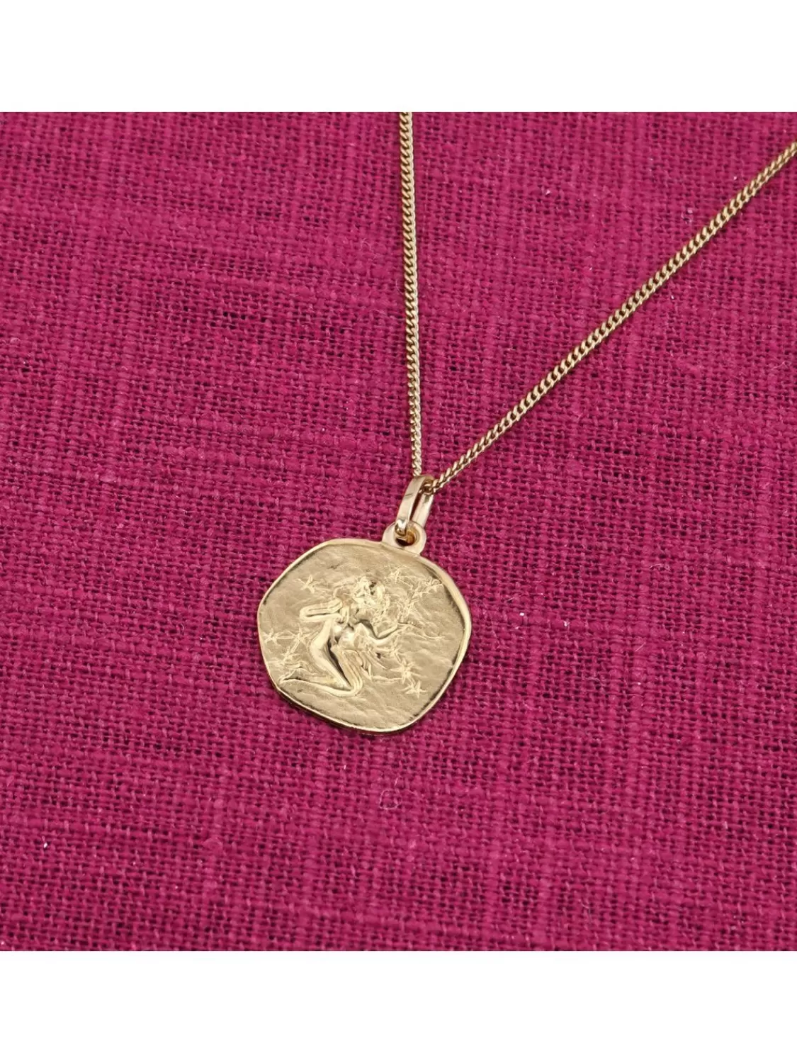 trendor Halskette Mit Sternzeichen Jungfrau Gold 333/8K O 16 Mm | Herrenschmuck