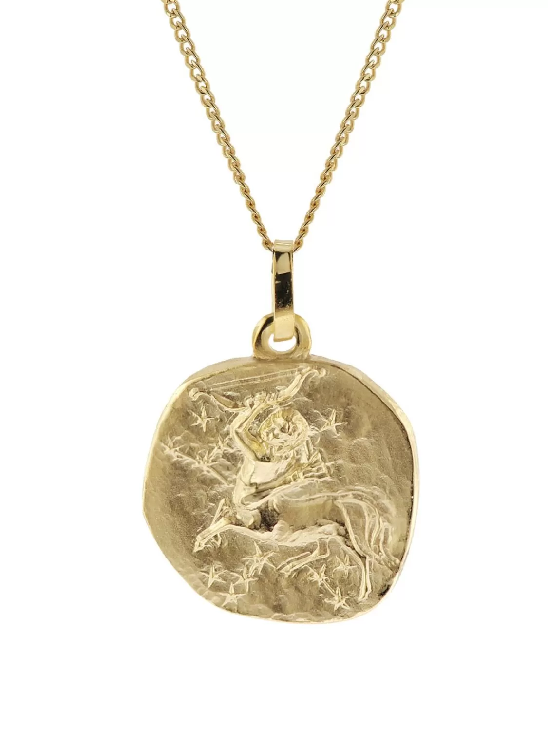 trendor Halskette Mit Sternzeichen Schutze Gold 333/8K O 16 Mm | Herrenschmuck