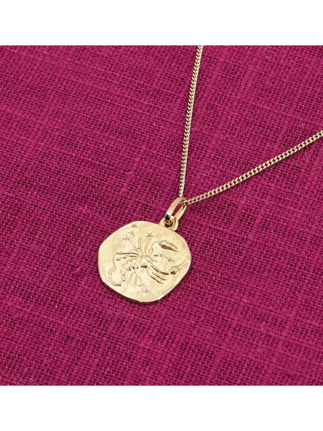 trendor Halskette Mit Sternzeichen Skorpion Gold 333/8K O 16 Mm | Herrenschmuck