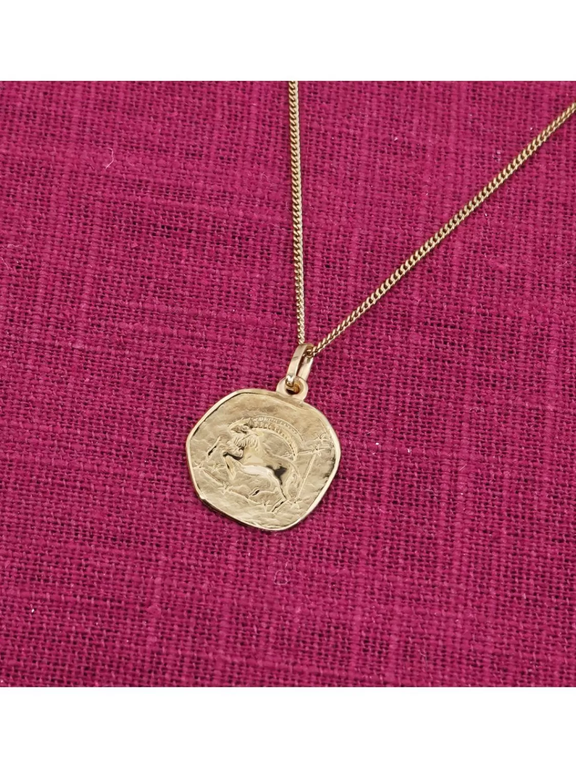 trendor Halskette Mit Sternzeichen Steinbock Gold 333/8K O 16 Mm | Herrenschmuck