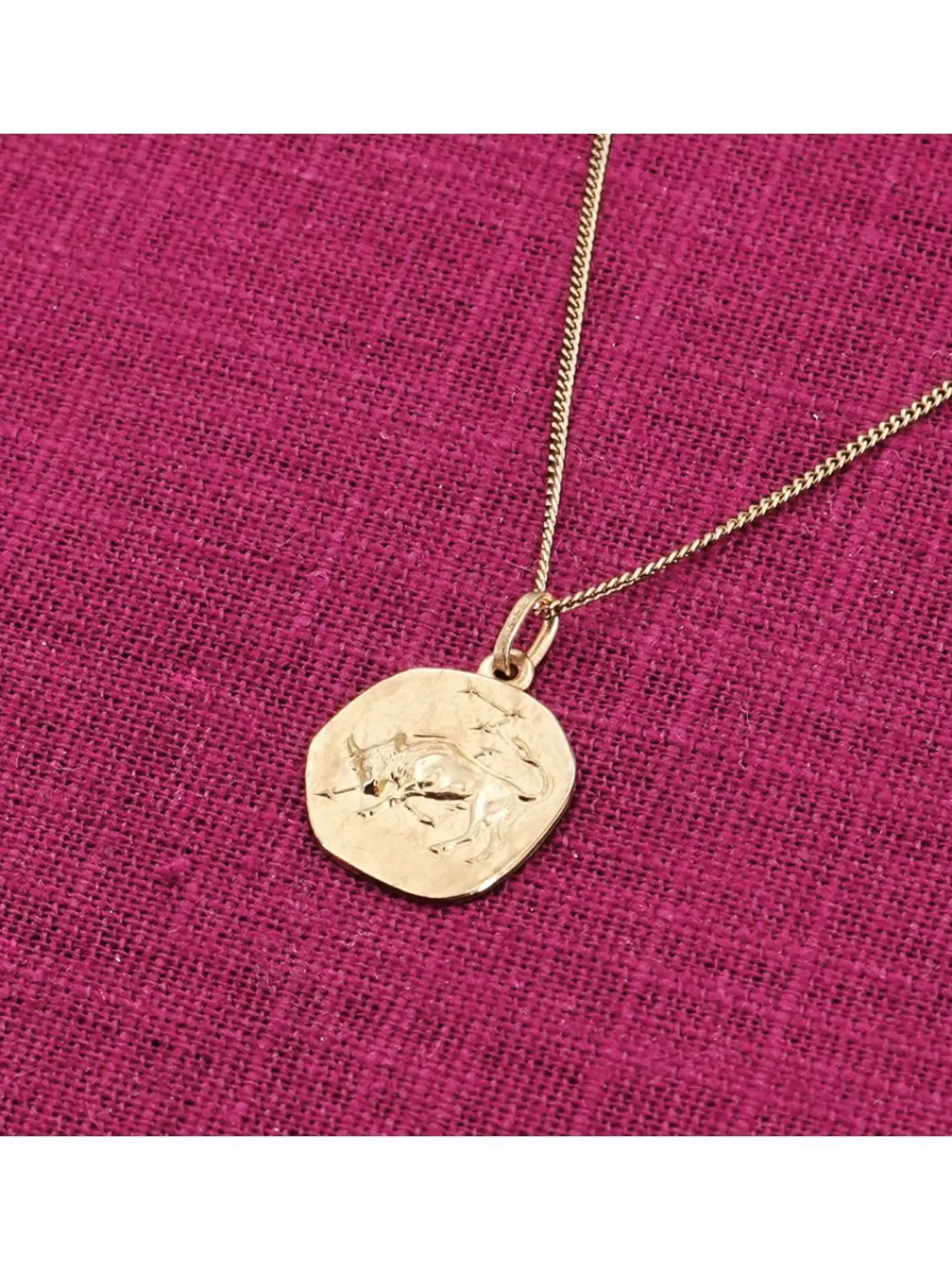 trendor Halskette Mit Sternzeichen Stier Gold 333/8K O 16 Mm | Herrenschmuck