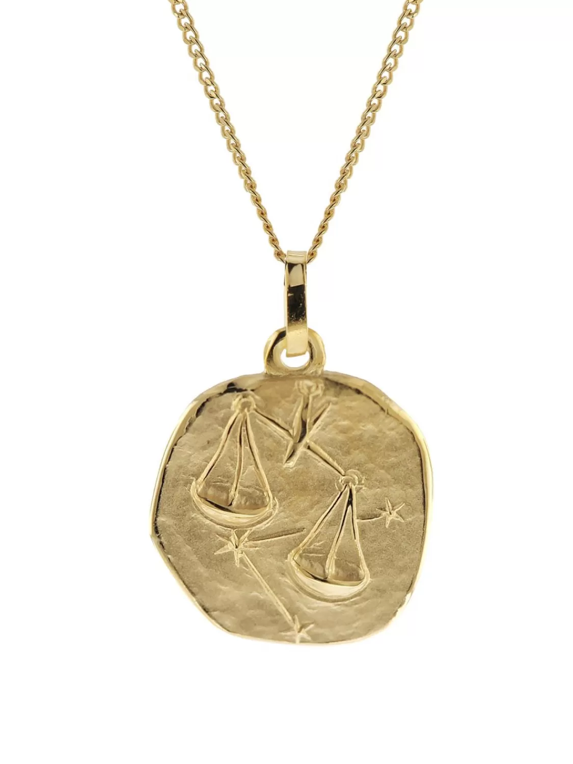 trendor Halskette Mit Sternzeichen Waage Gold 333/8K O 16 Mm | Herrenschmuck