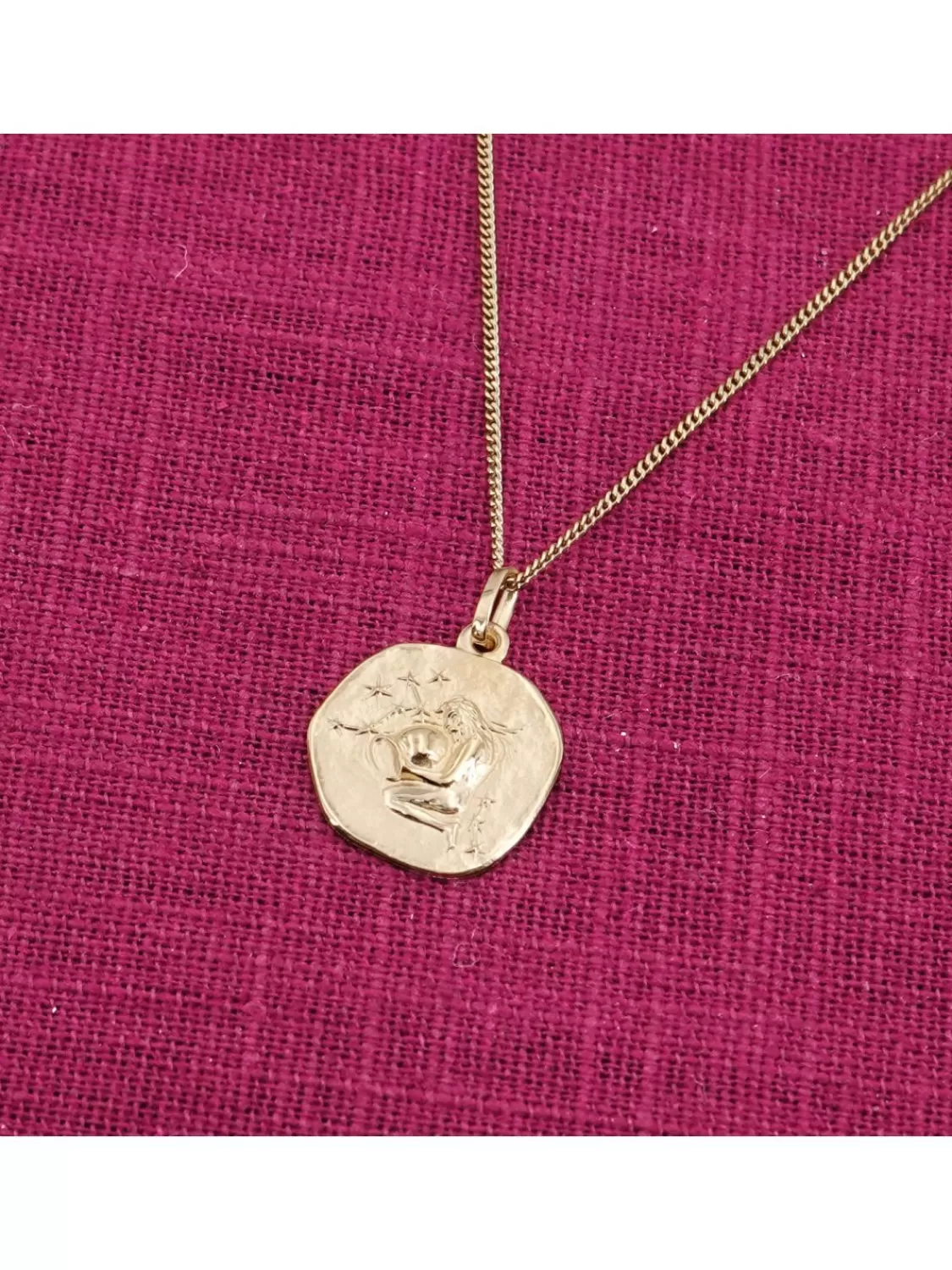 trendor Halskette Mit Sternzeichen Wassermann Gold 333/8K O 16 Mm | Herrenschmuck