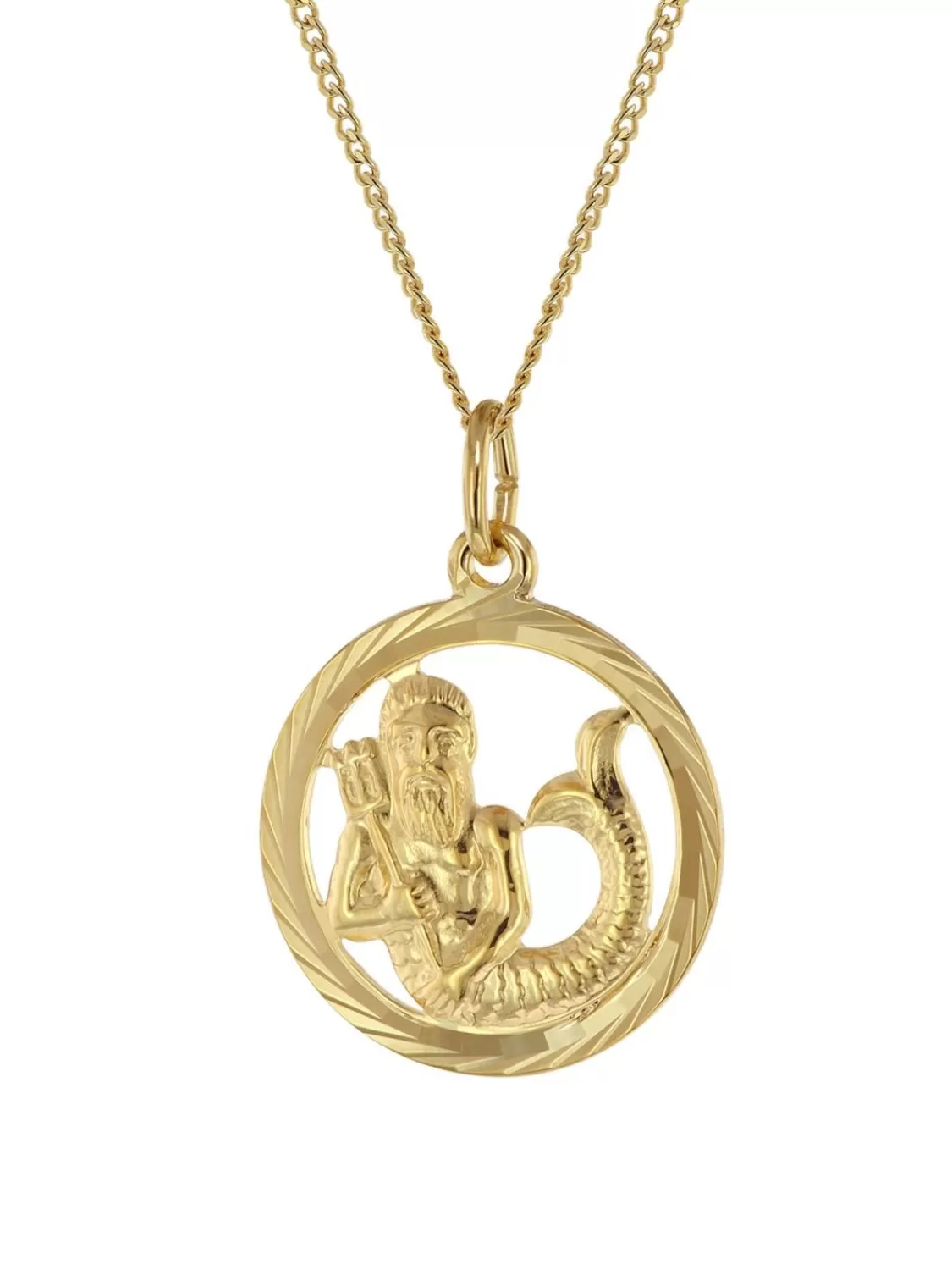 trendor Halskette Mit Wassermann Sternzeichen 333 Gold O 16 Mm | Herrenschmuck