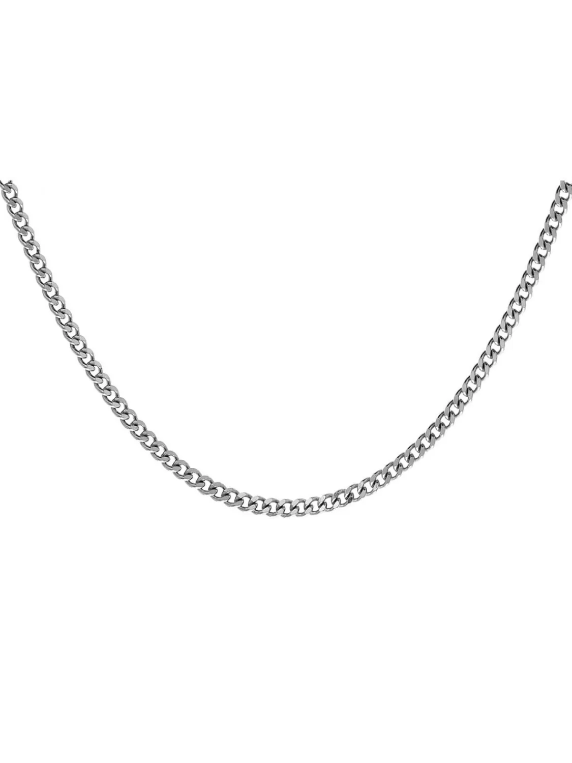 trendor Halskette Silber 925 Stabile Flachpanzer 1,7 Mm Breit | Herrenschmuck