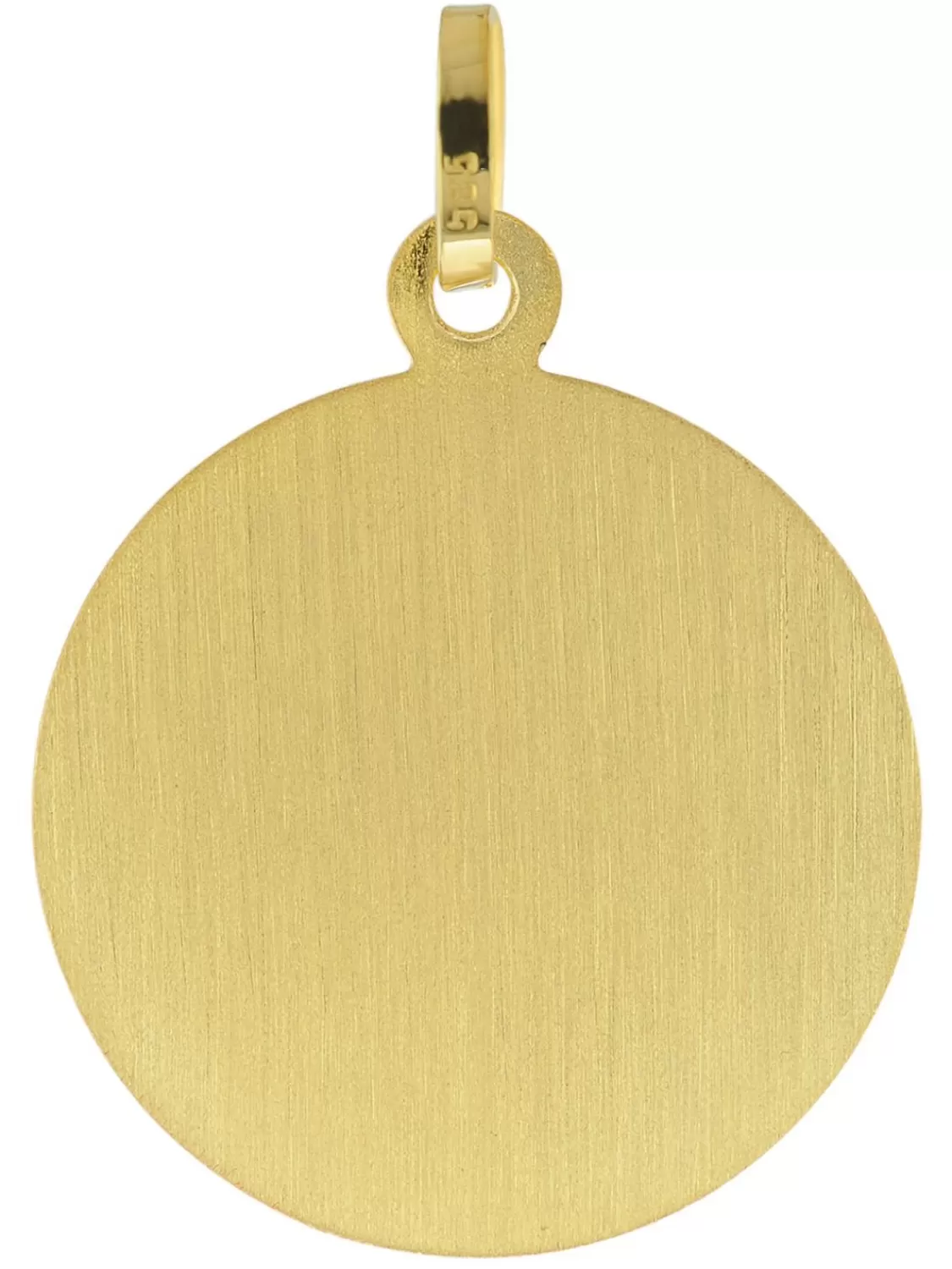 trendor Herren Christophorus Anhanger Gold 585 + Vergoldete Silberkette | Herrenschmuck