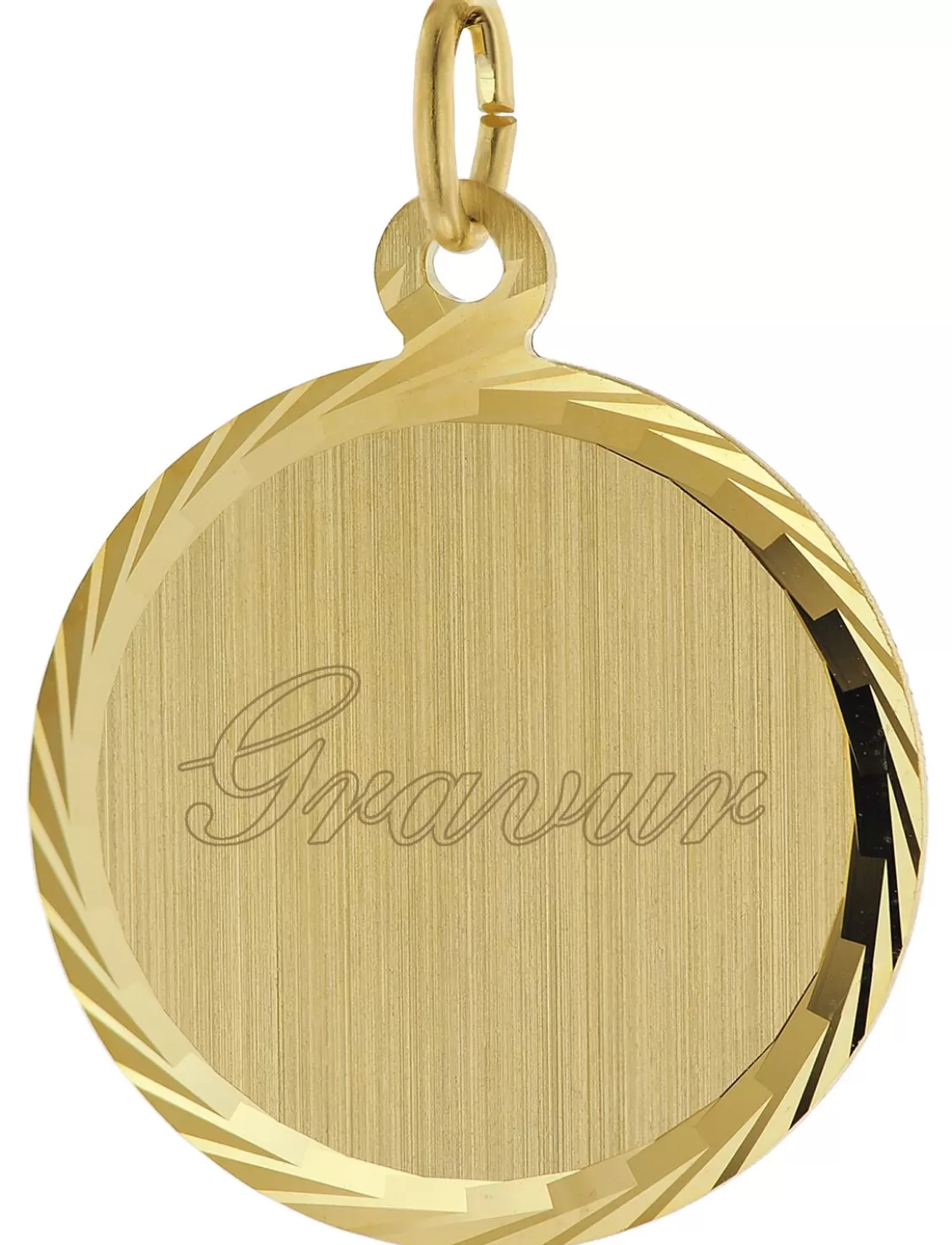 trendor Herren Gravur-Anhanger Gold Auf Silber 925 O 18 Mm | Herrenschmuck