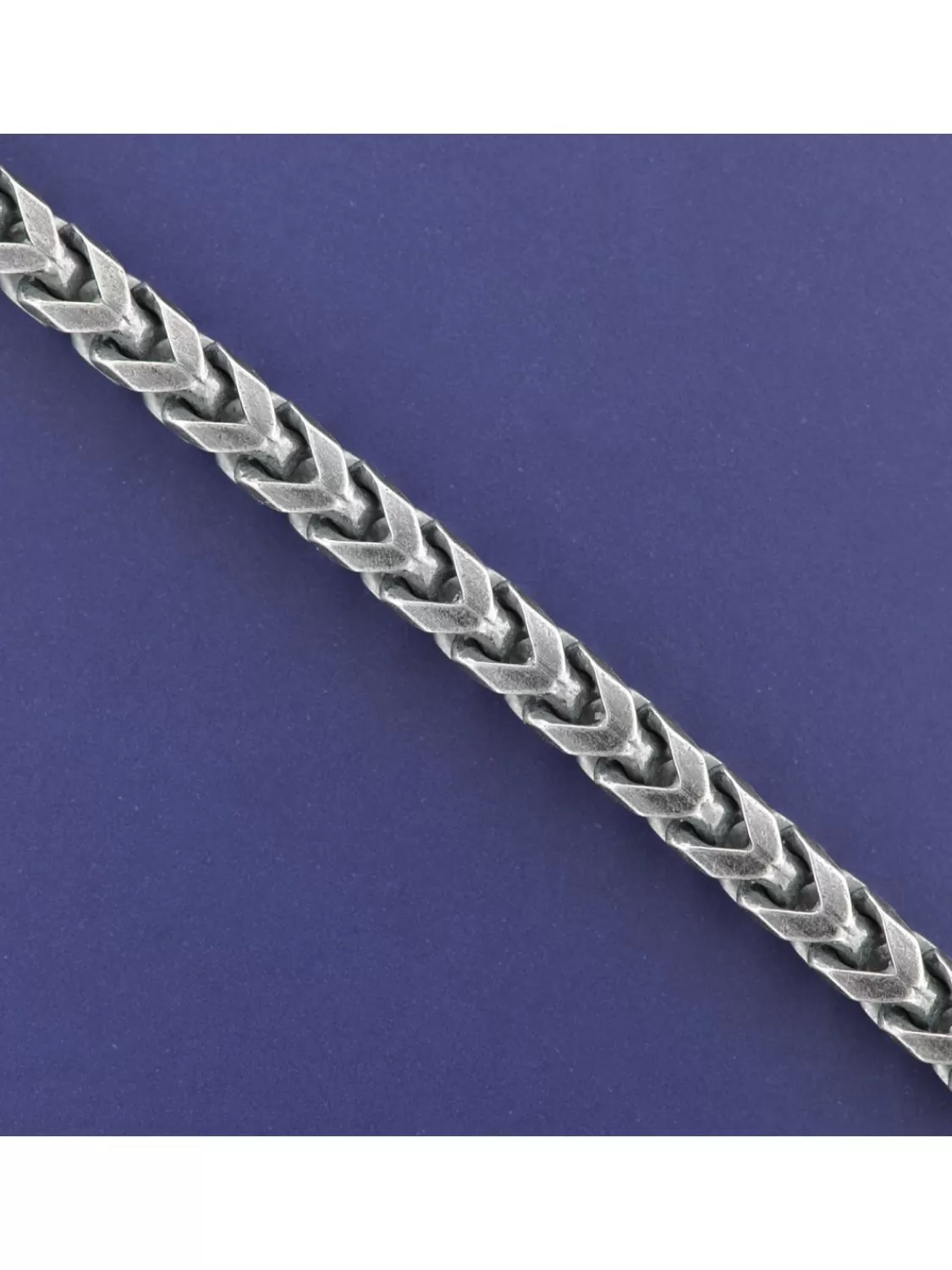 trendor Herren-Kette 925 Silber Oxydiert Fuchsschwanzkette 5,1 Mm Breit | Herrenschmuck