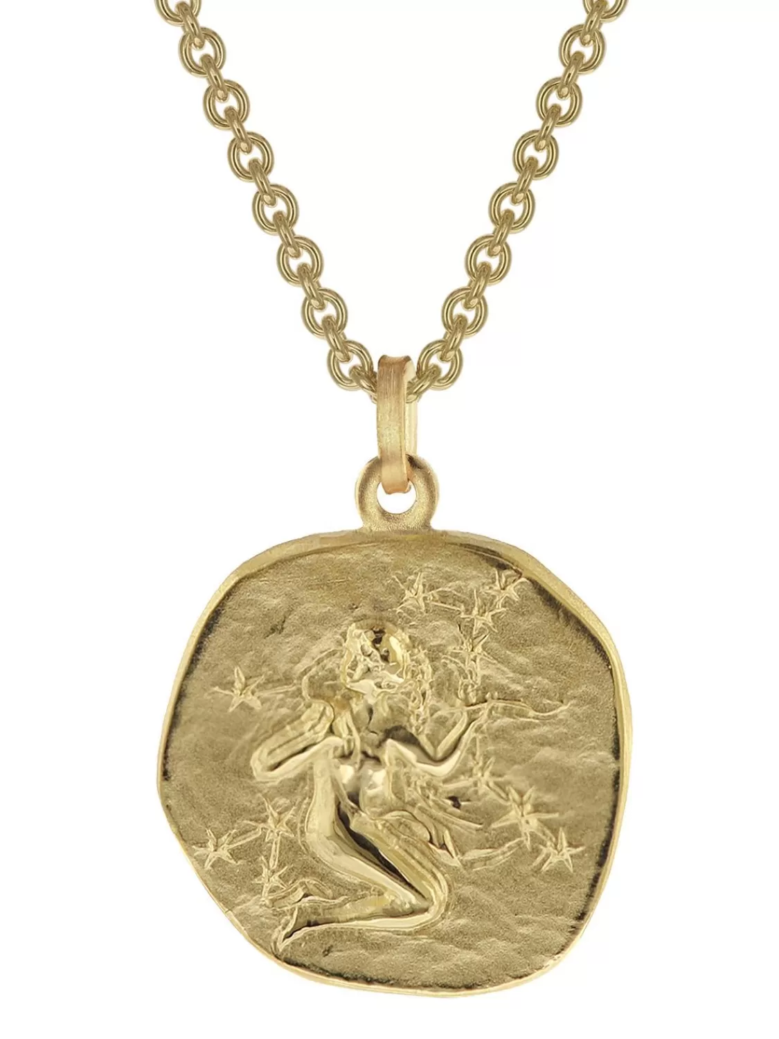 trendor Jungfrau Sternzeichen O 20 Mm Herrenkette Gold Auf Silber | Herrenschmuck
