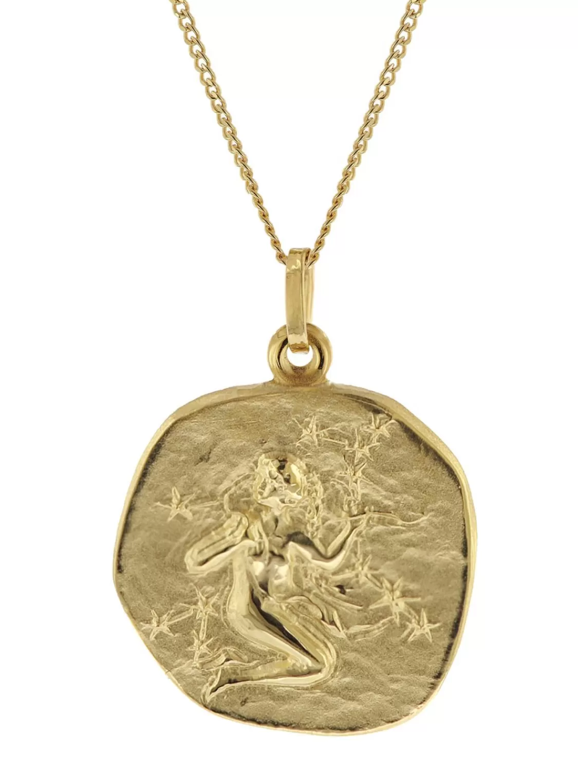 trendor Jungfrau Sternzeichen O 20 Mm Mit 333/8K Goldkette Fur Herren | Herrenschmuck