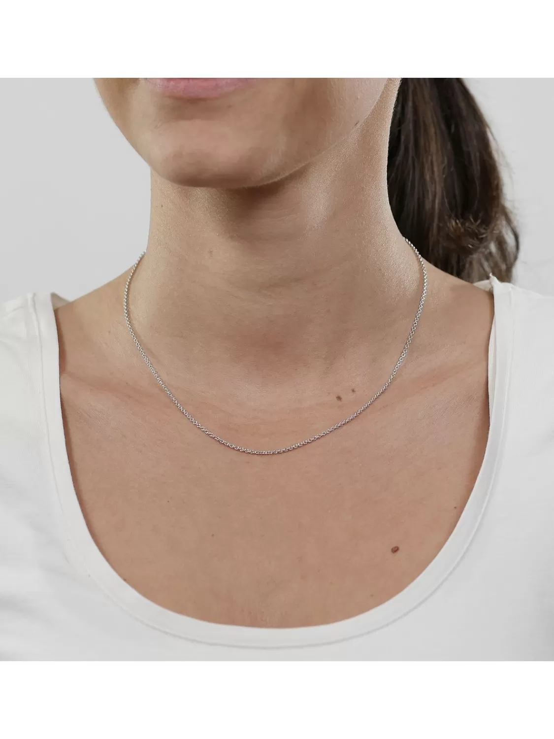 trendor Kette Fur Anhanger 925 Silber Rhodiniert Ankerkette 1,5 Mm | Herrenschmuck