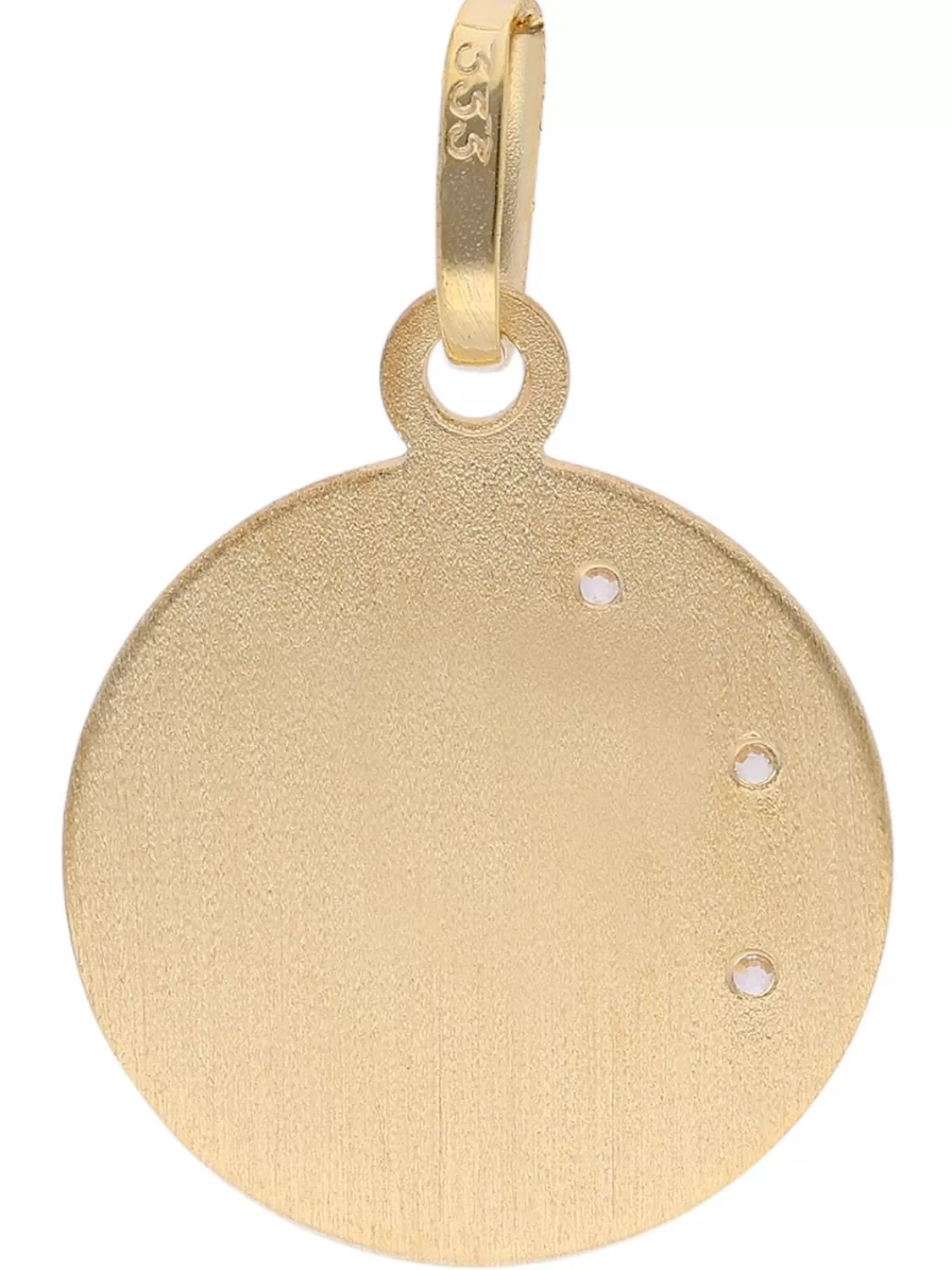trendor Kinder-Anhanger Amor Gold 333 Mit Vergoldeter Silber-Halskette | Kinderschmuck