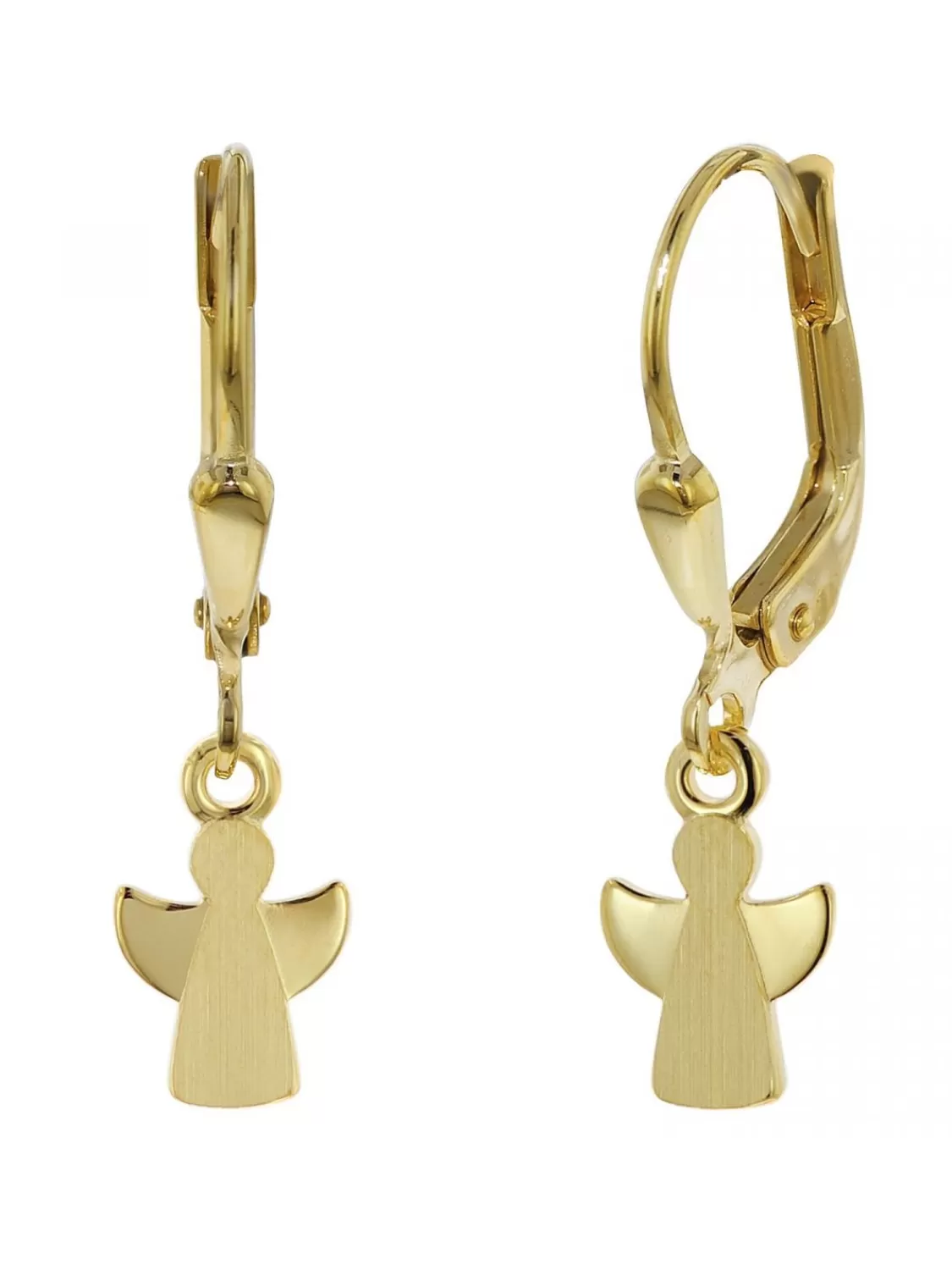 trendor Kinder-Ohrringe Engel 333 (8 Kt) Gold Ohrschmuck Fur Madchen | Kinderschmuck