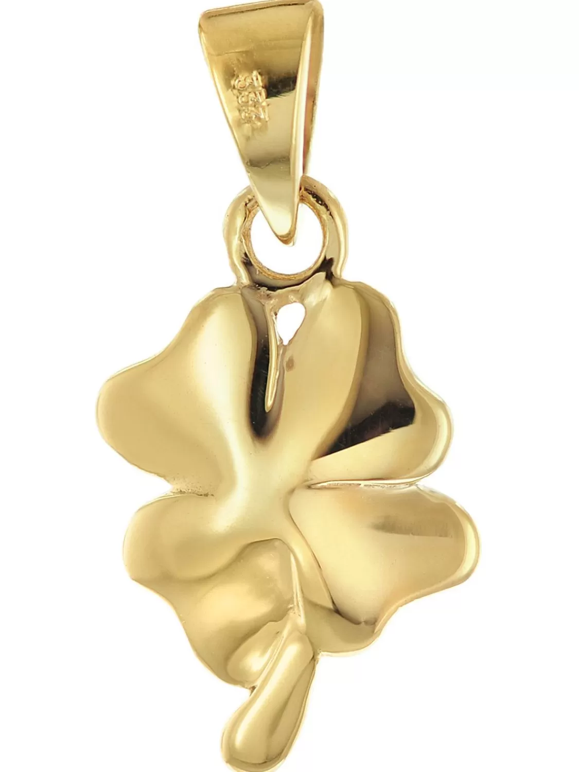 trendor Kleeblatt-Anhanger Gold 333 Mit Vergoldeter Kette Fur Kinder | Kinderschmuck