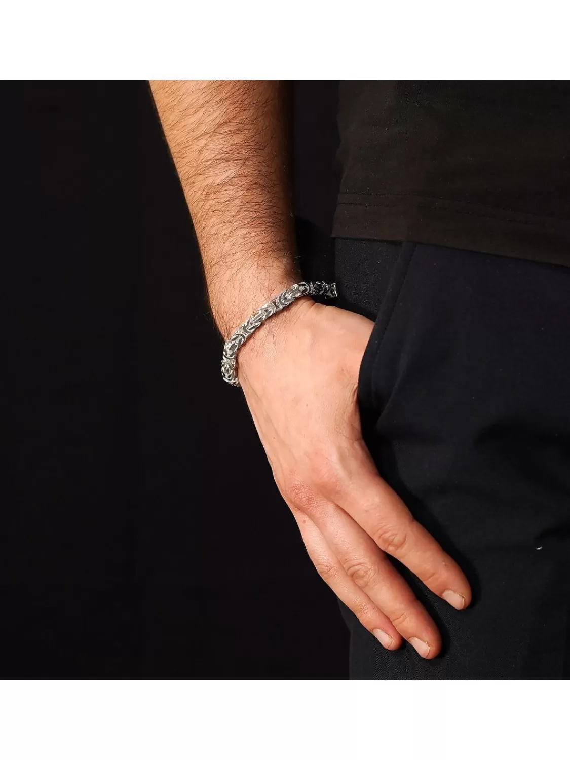 trendor Konigskette Armband Fur Manner 925 Silber 6 Mm Breit | Herrenschmuck