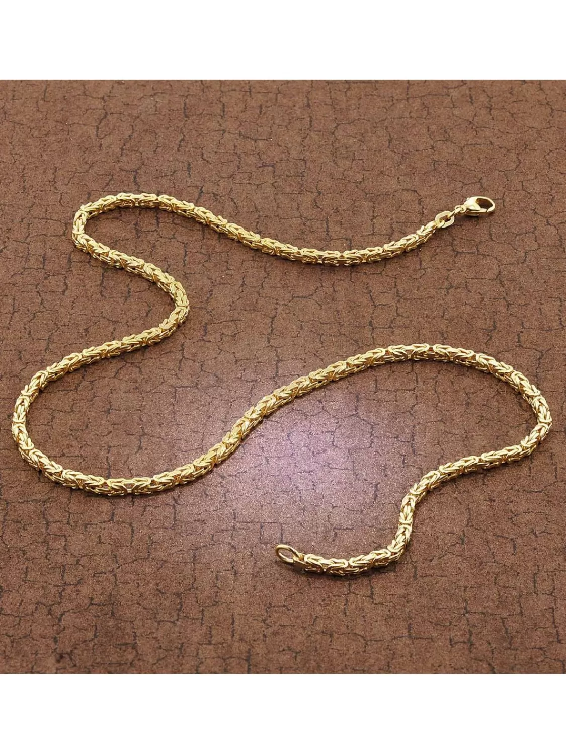 trendor Konigskette Collier Gold Auf 925 Silber 2,8 Mm Breite | Herrenschmuck