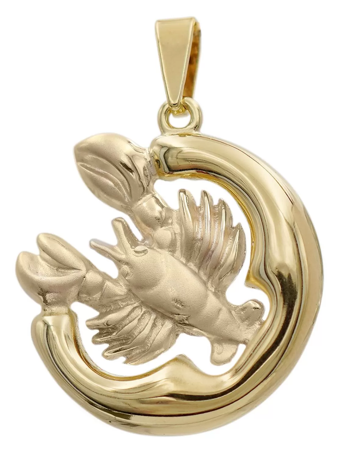 trendor Krebs Sternzeichen Anhanger Gold 333 (8 Karat) O 21 Mm | Herrenschmuck