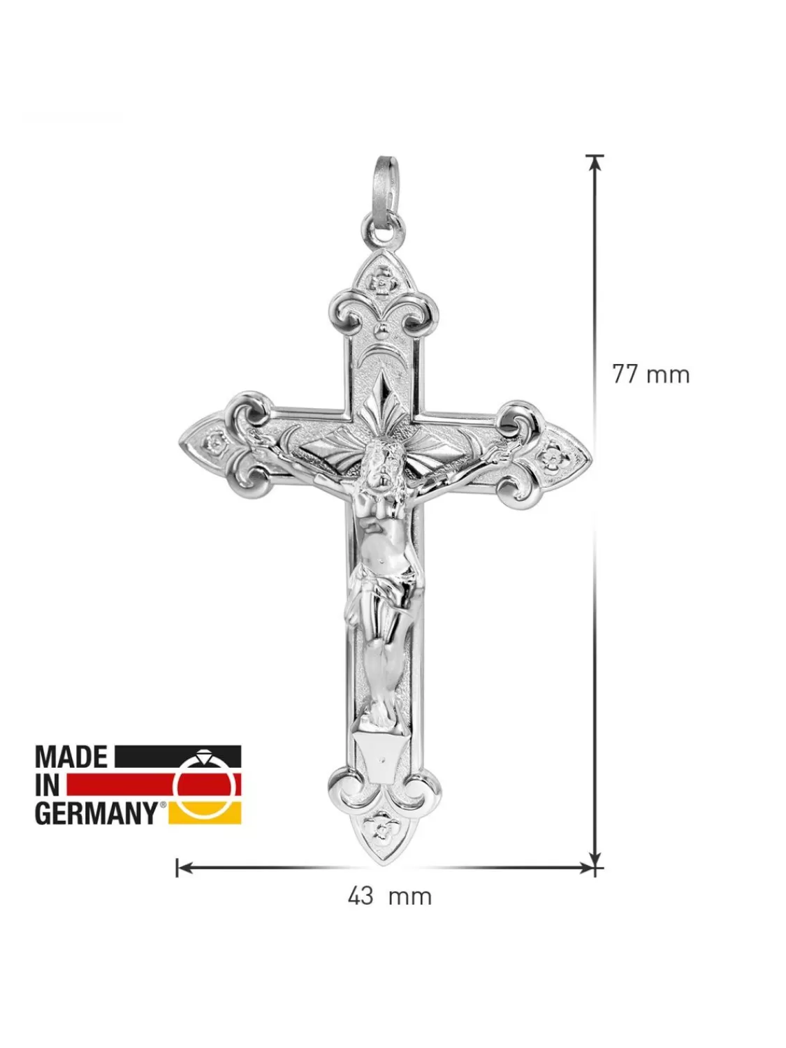 trendor Kreuz Anhanger Fur Manner 925 Silber 65 Mm | Damenschmuck