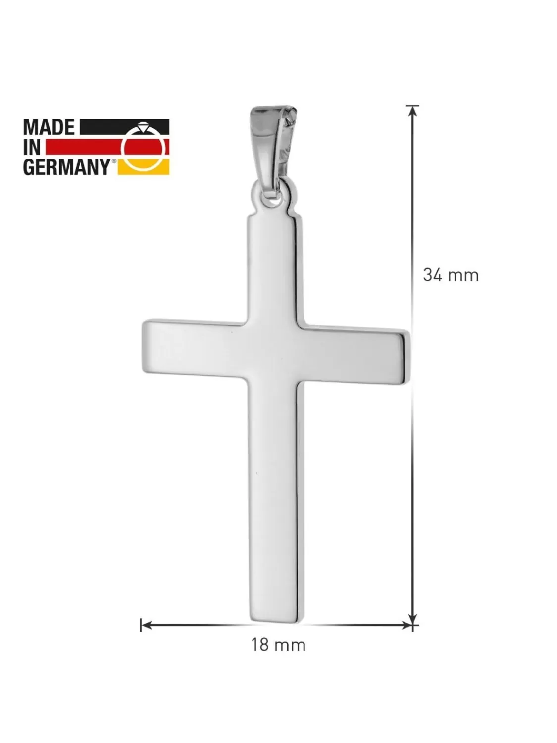trendor Kreuz Anhanger Fur Manner 925 Silber Mit Halskette | Herrenschmuck