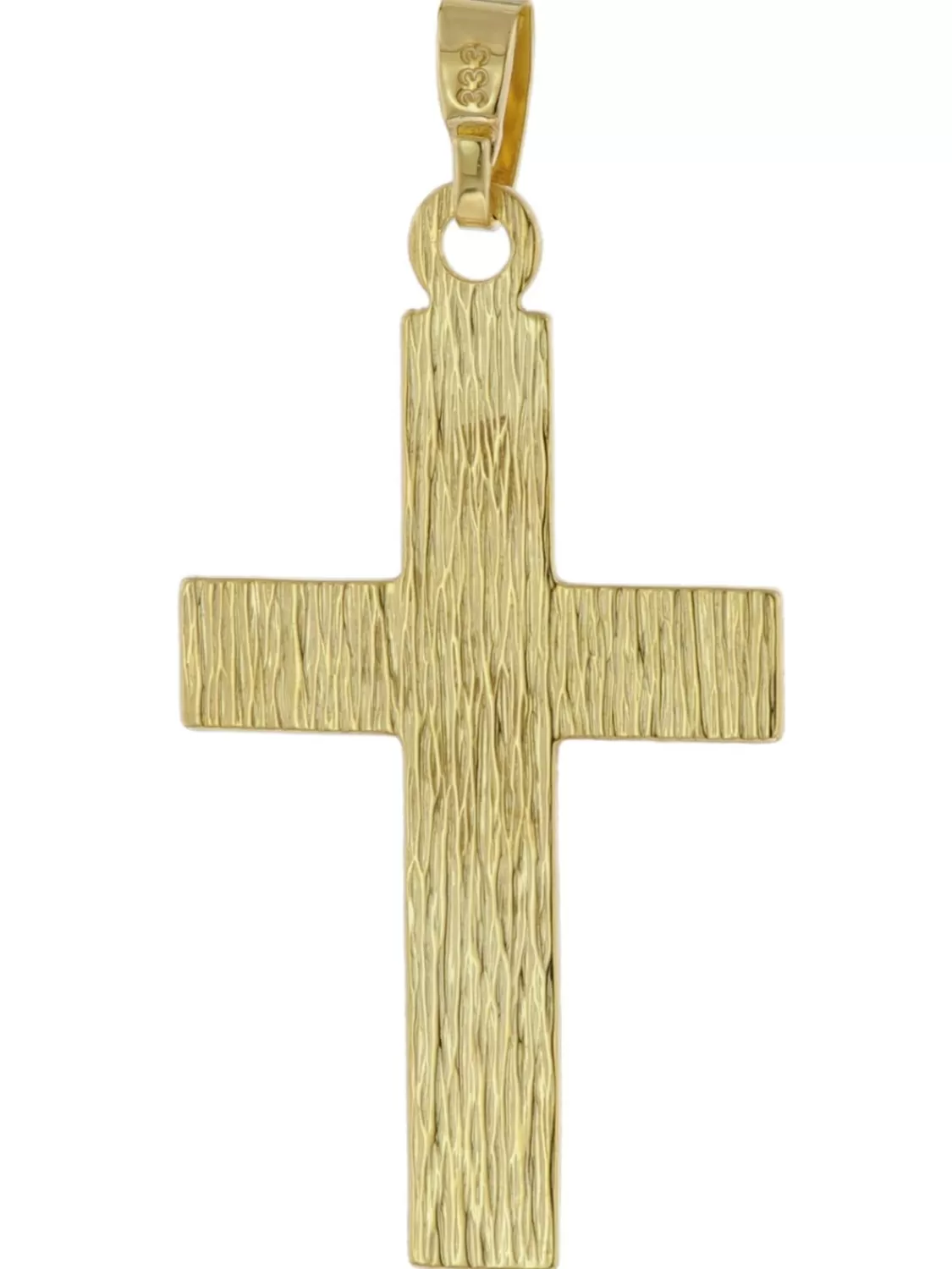 trendor Kreuz Anhanger Gold 333 / 8K Mit Goldplattierter Silberkette | Herrenschmuck