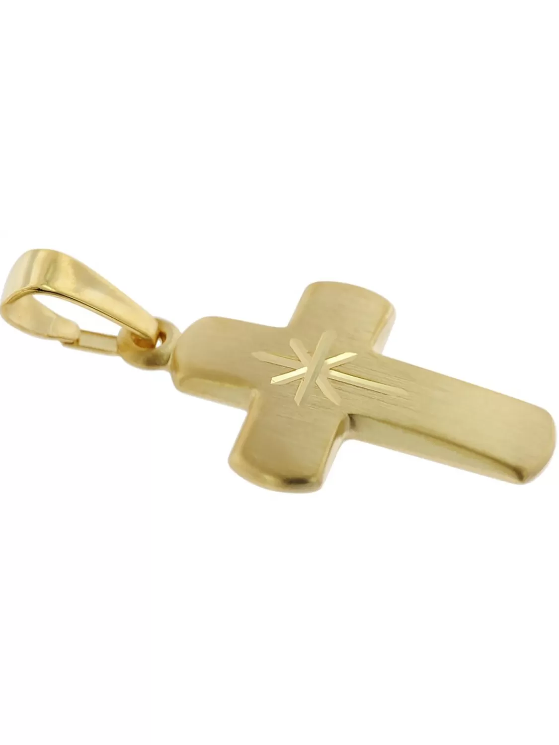trendor Kreuz Fur Kinder Gold 333 Mit Goldplattierter Silberkette | Kinderschmuck