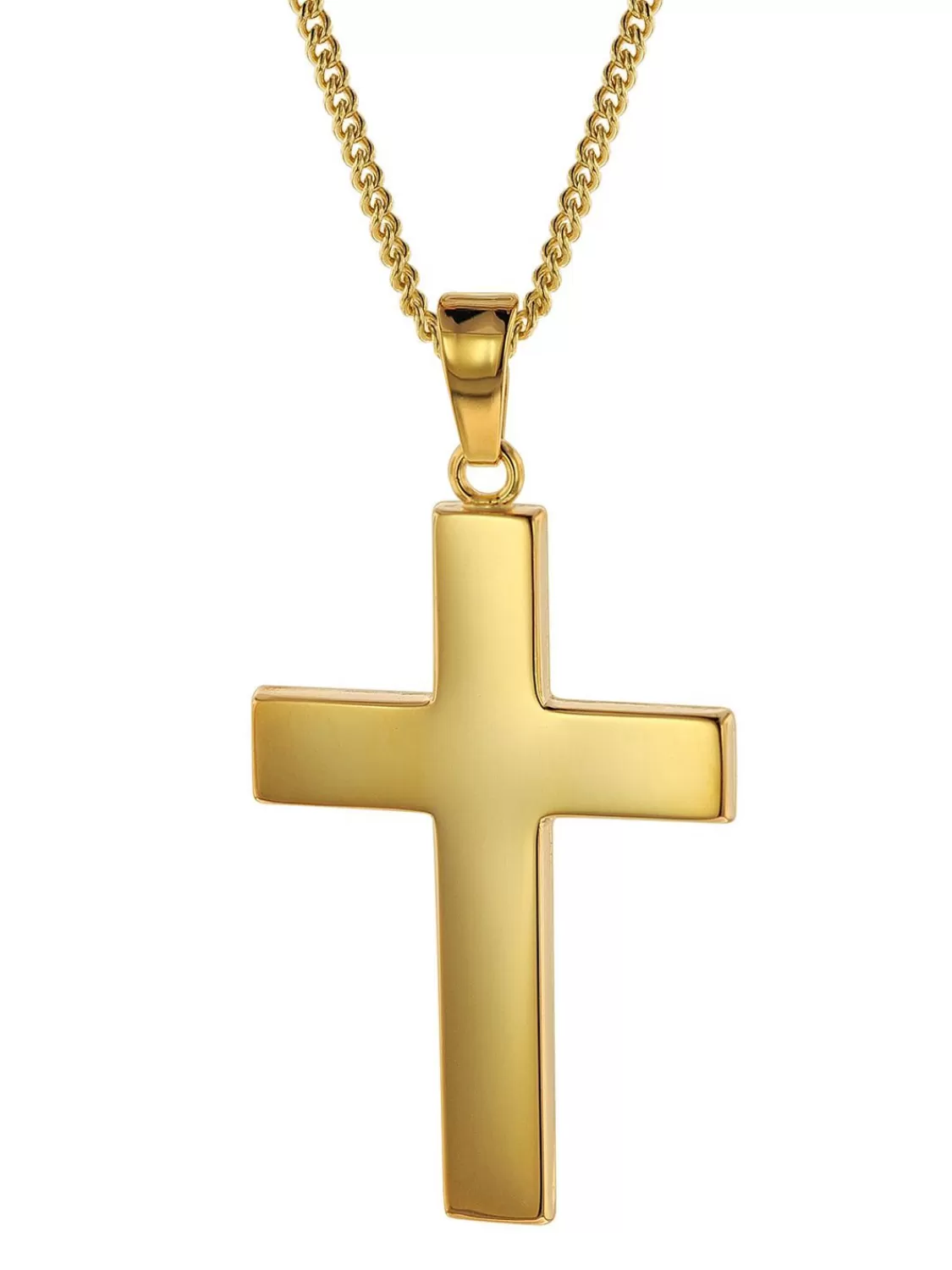 trendor Kreuz Fur Manner 27 Mm Gold 333 / 8K Mit Plattierter Halskette | Herrenschmuck