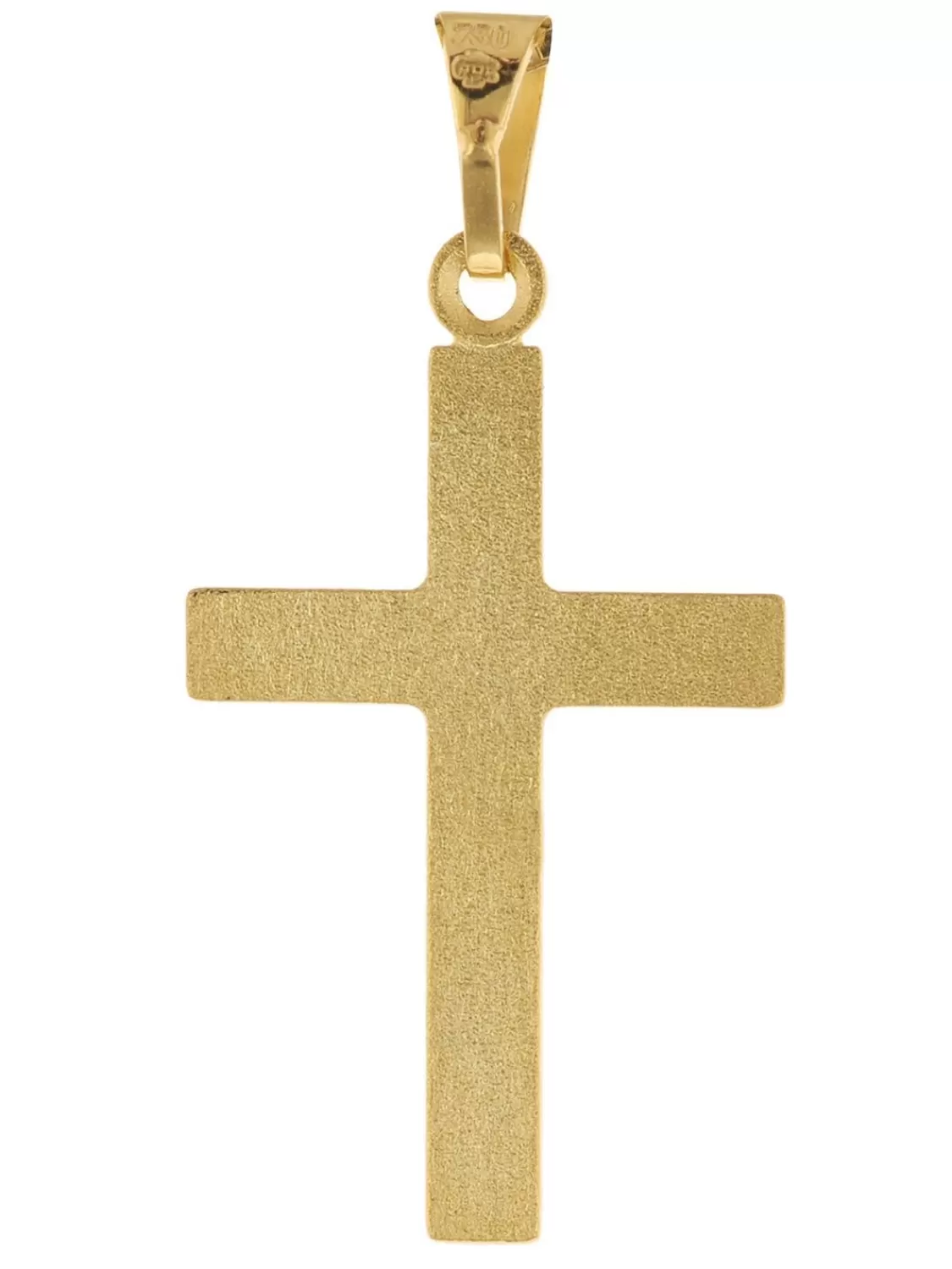 trendor Kreuz Gold 750 / 18 Karat Mit Goldplattierter Silberkette | Damenschmuck