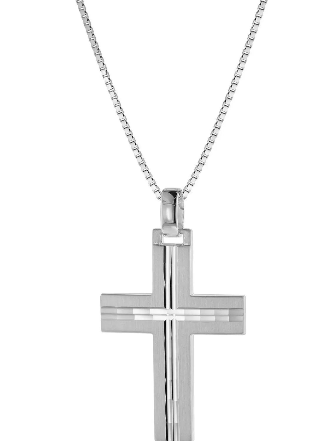 trendor Kreuz Mit Halskette Fur Manner 925 Silber 60 Cm | Herrenschmuck