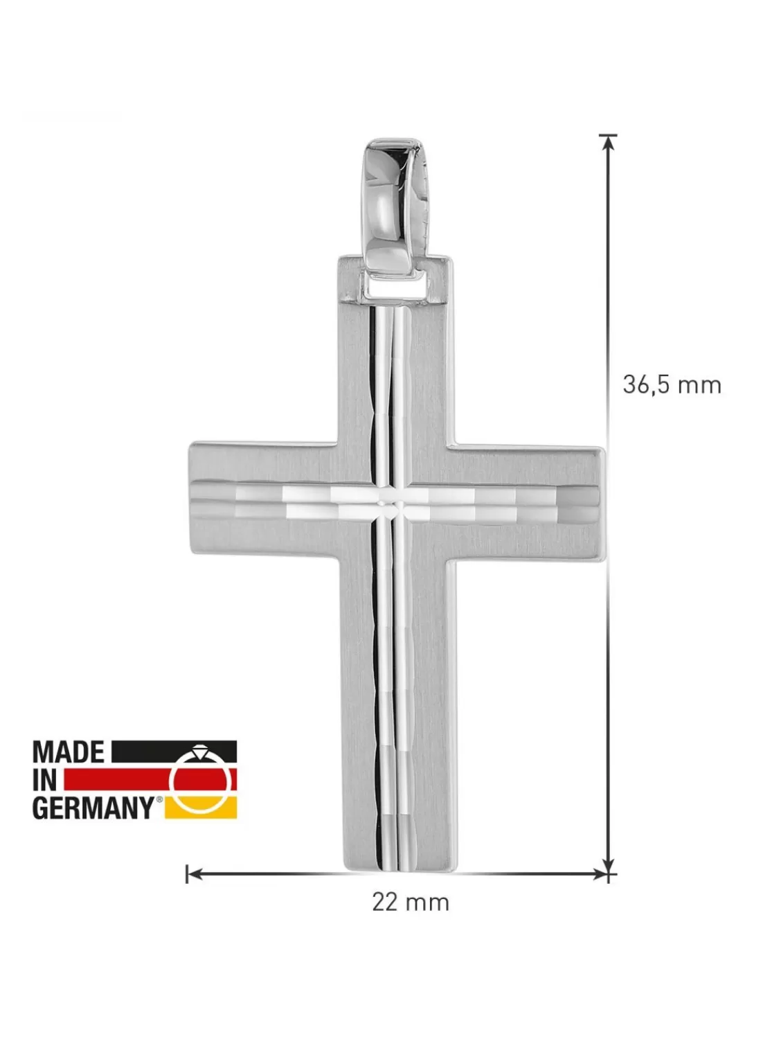 trendor Kreuz Mit Halskette Fur Manner 925 Silber 60 Cm | Herrenschmuck