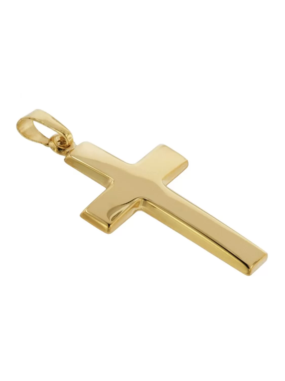trendor Kreuz-Anhanger 24 Mm Gold 333 (8 Kt.) Mit Plattierter Halskette | Herrenschmuck