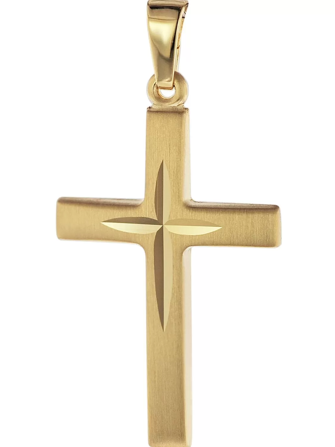 trendor Kreuz-Anhanger 585 Gold/14 Karat 31 X 16 Mm | Herrenschmuck