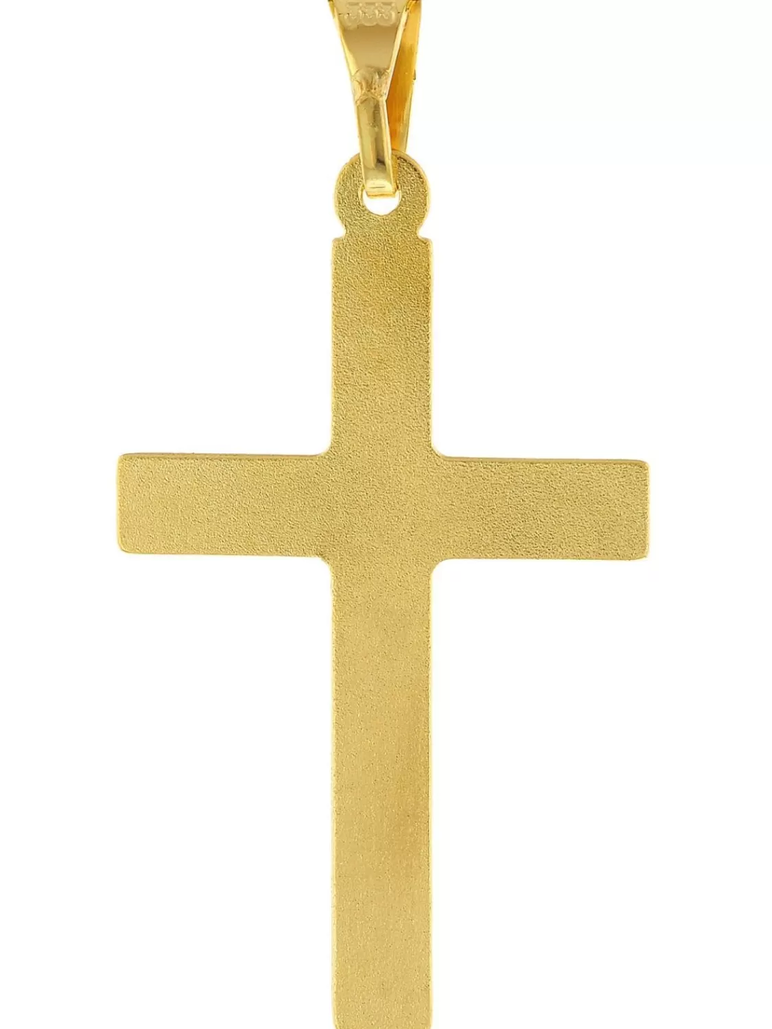 trendor Kreuz-Anhanger Bicolor Gold 585/14K Mit Vergoldeter Silberkette | Damenschmuck