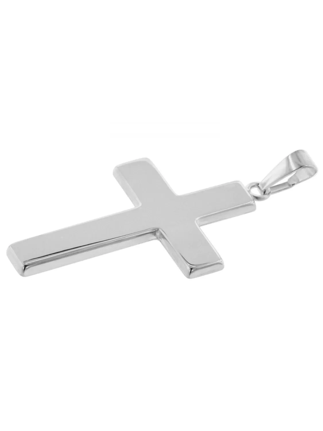 trendor Kreuz-Anhanger Fur Herren 27 Mm Weisgold 585 / 14K | Herrenschmuck