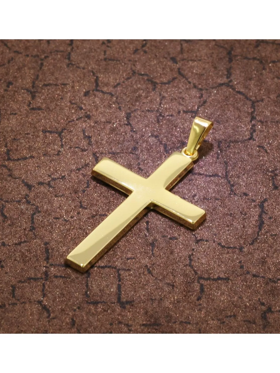 trendor Kreuz-Anhanger Fur Herren 28 Mm Gold 333 / 8K | Herrenschmuck