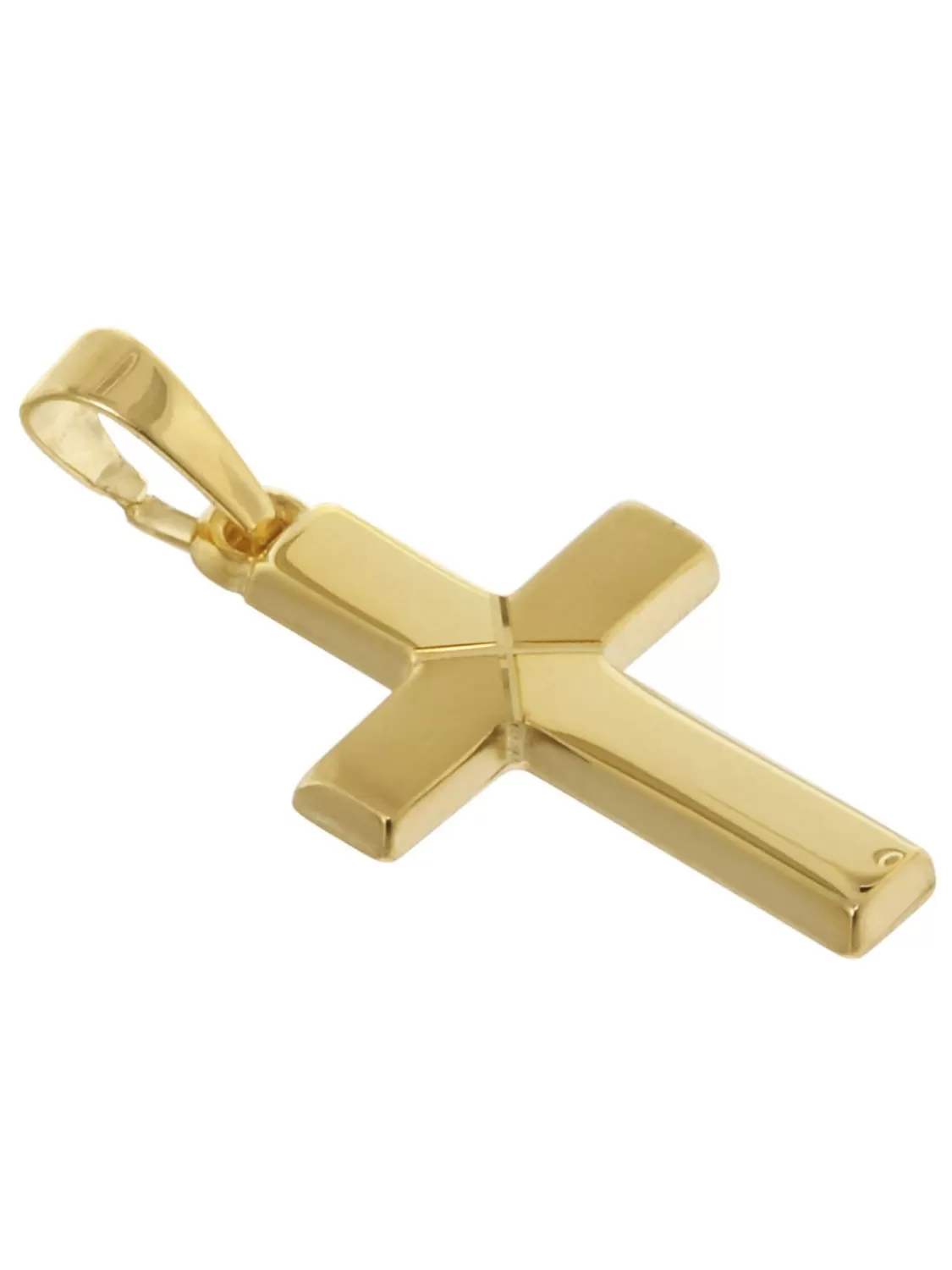 trendor Kreuz-Anhanger Fur Kinder Gold 333 Mit Goldplattierter Halskette | Kinderschmuck