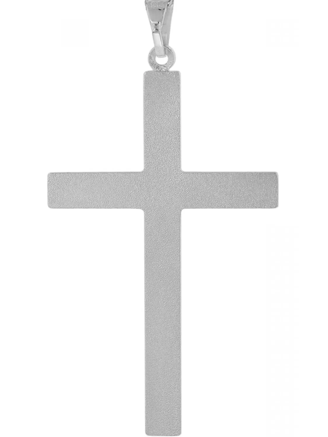 trendor Kreuz-Anhanger Fur Manner Weisgold 585 (14 Kt) 39 Mm | Herrenschmuck