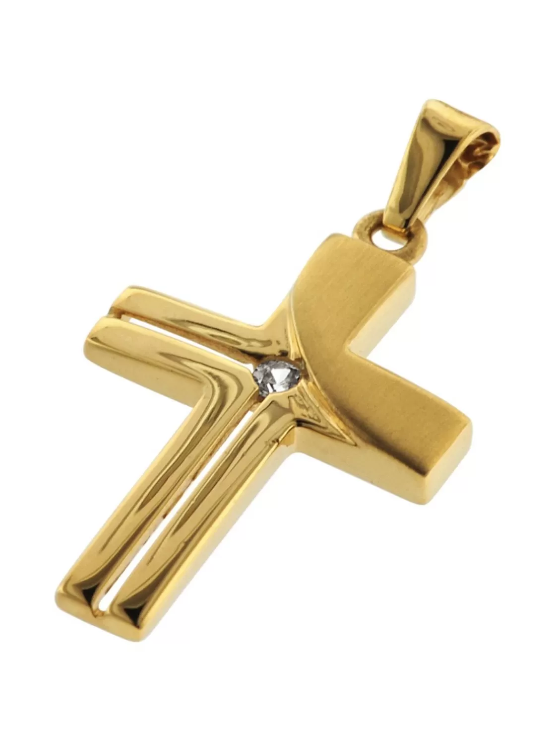 trendor Kreuz-Anhanger Gold 333 Mit Goldplattierter Kette Fur Damen | Damenschmuck