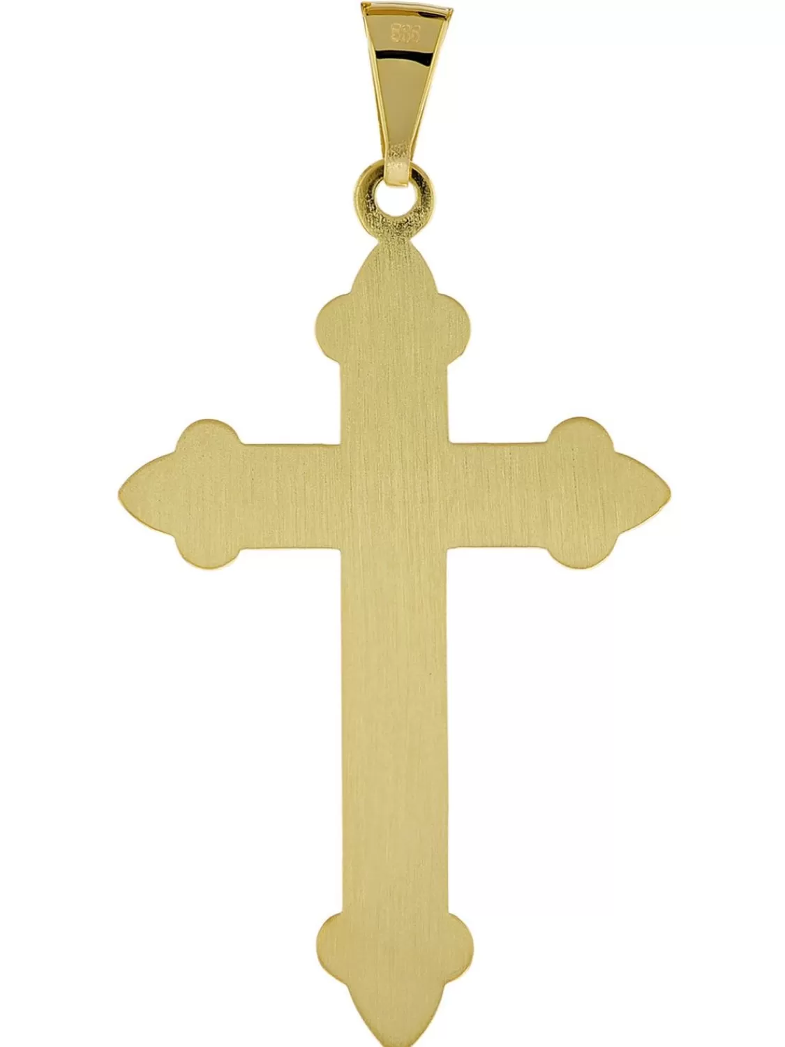 trendor Kreuz-Anhanger Gold 585 (14 Karat) 40 X 27 Mm | Herrenschmuck