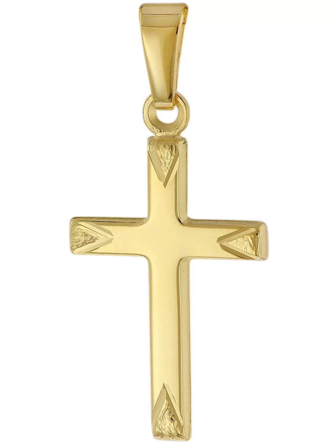 trendor Kreuz-Anhanger Gold 585 / 14 Karat Fur Damen, Herren, Kinder | Herrenschmuck